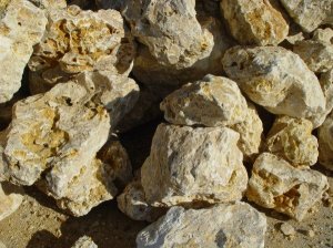 Jura 150 - 600 - Brocken, teils porös, Farbe: beige - 