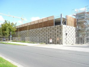 Parkdeck Wüste, Lemgo - Das Parkdeck fast fertig bei Tageslicht - 